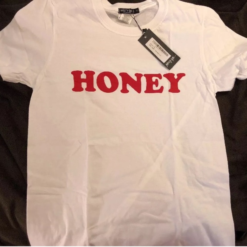 HONEY T-Shirt, Nasty Gal, Size S. BRAND NEW